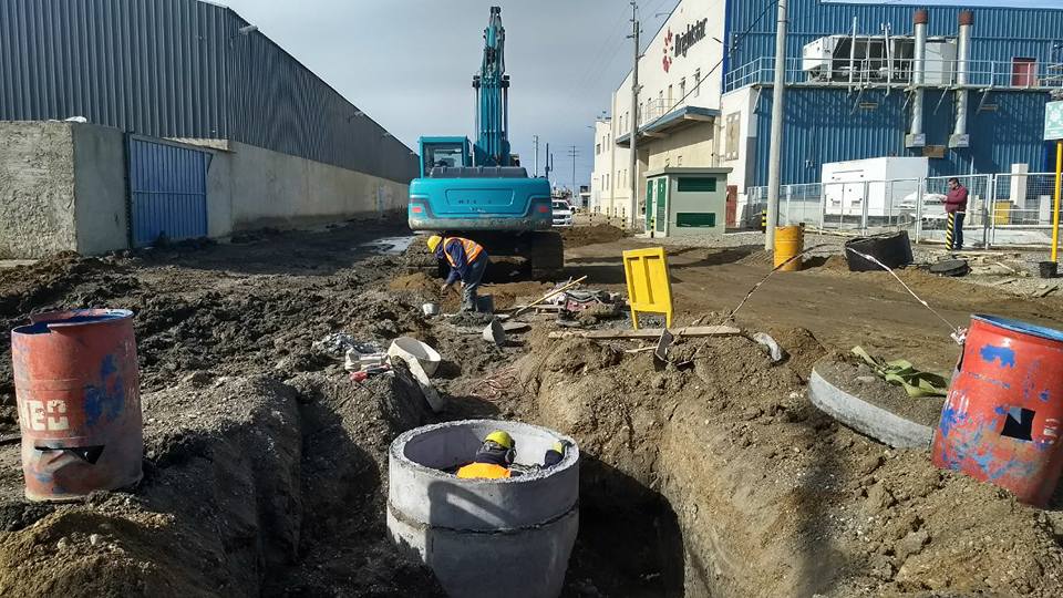 Montaje de cámara de inspección premoldeada