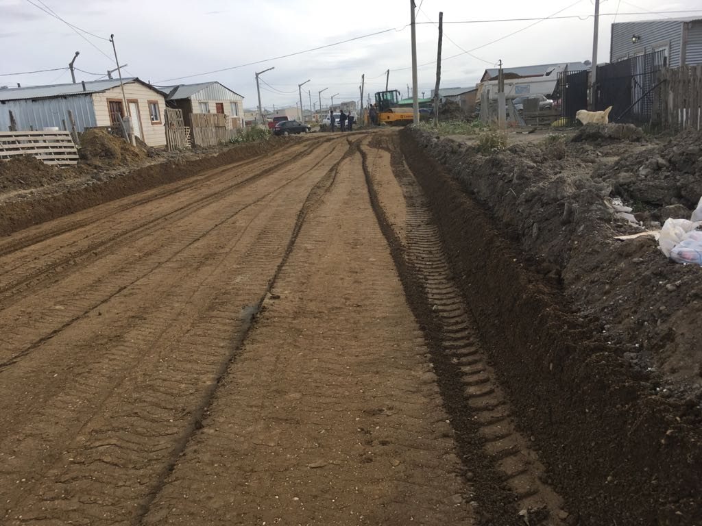Calle terminada lista para la siguiente etapa