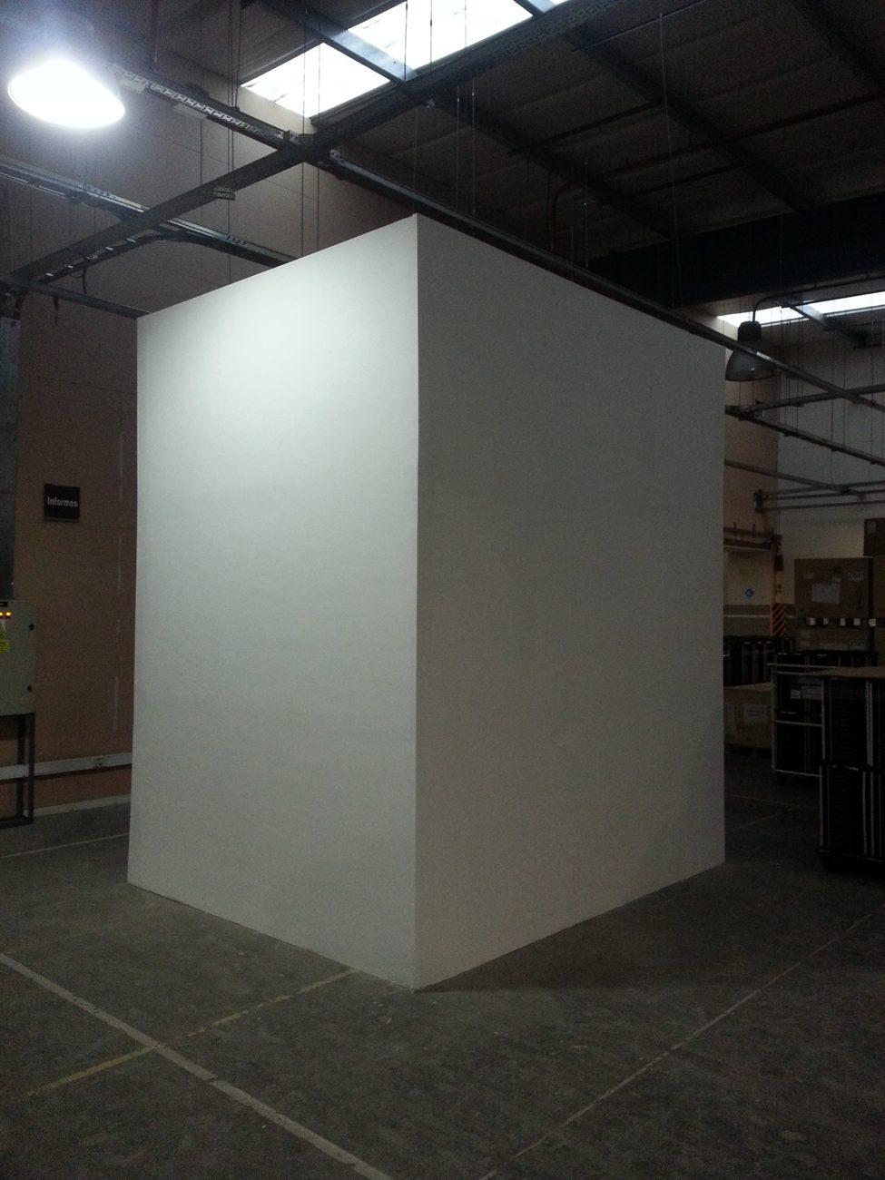 Pasadizo terminado en la planta